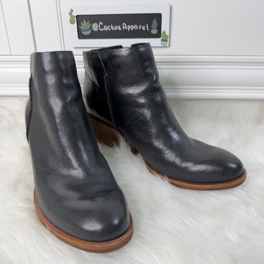 Kork-Ease Chandra Leather Ankle Boots Size 9.5